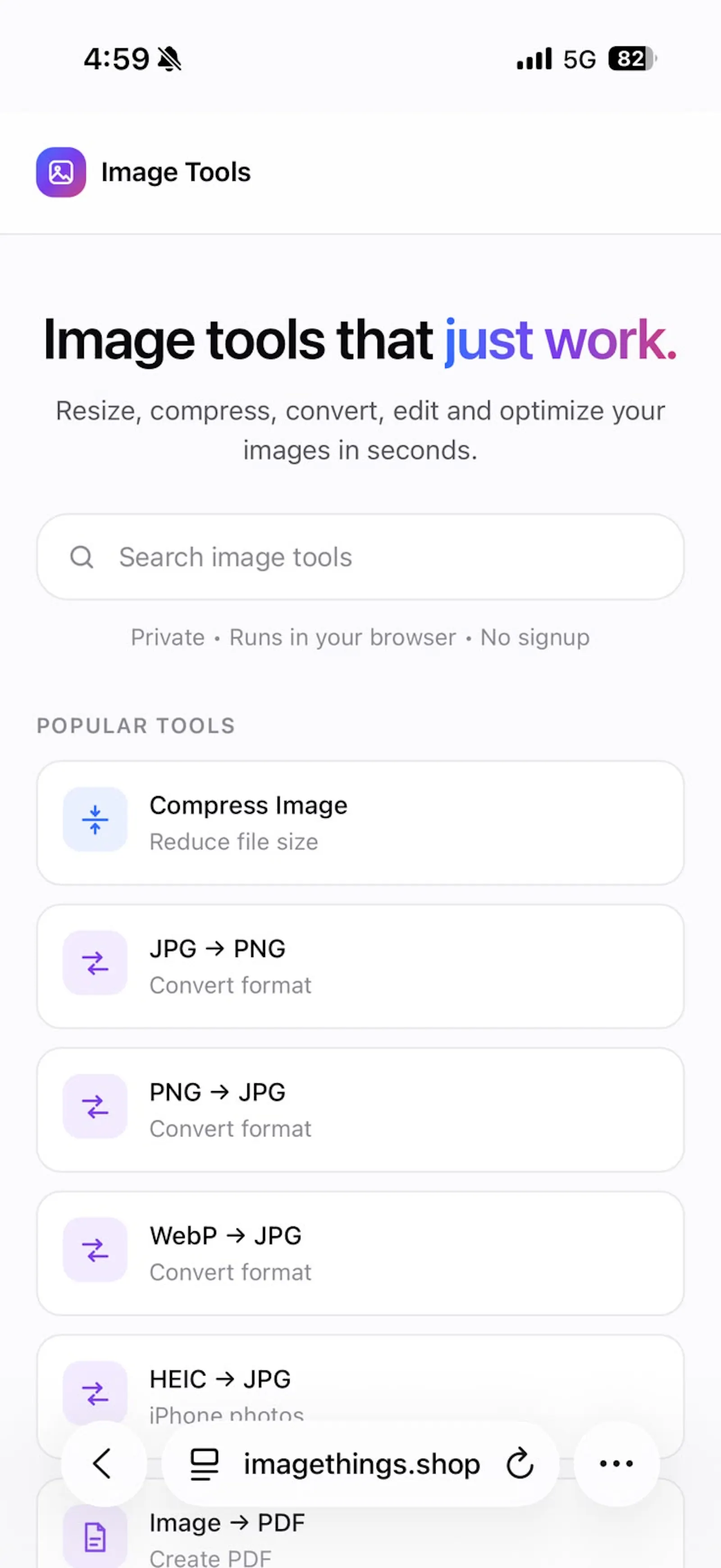ImageThings screenshot 1