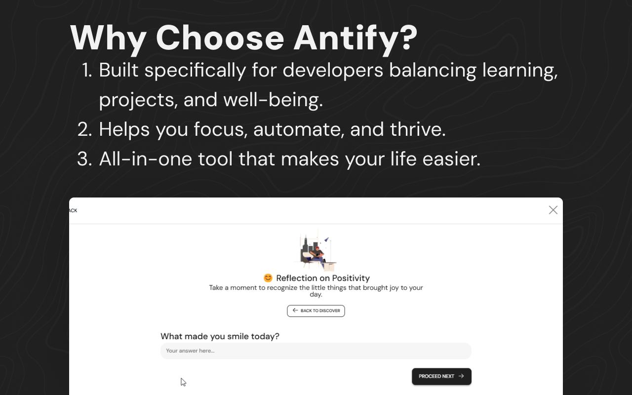 Antify  - 平衡学习，工作与健康 - 在保持健康的同时平衡学习和创造媒体4