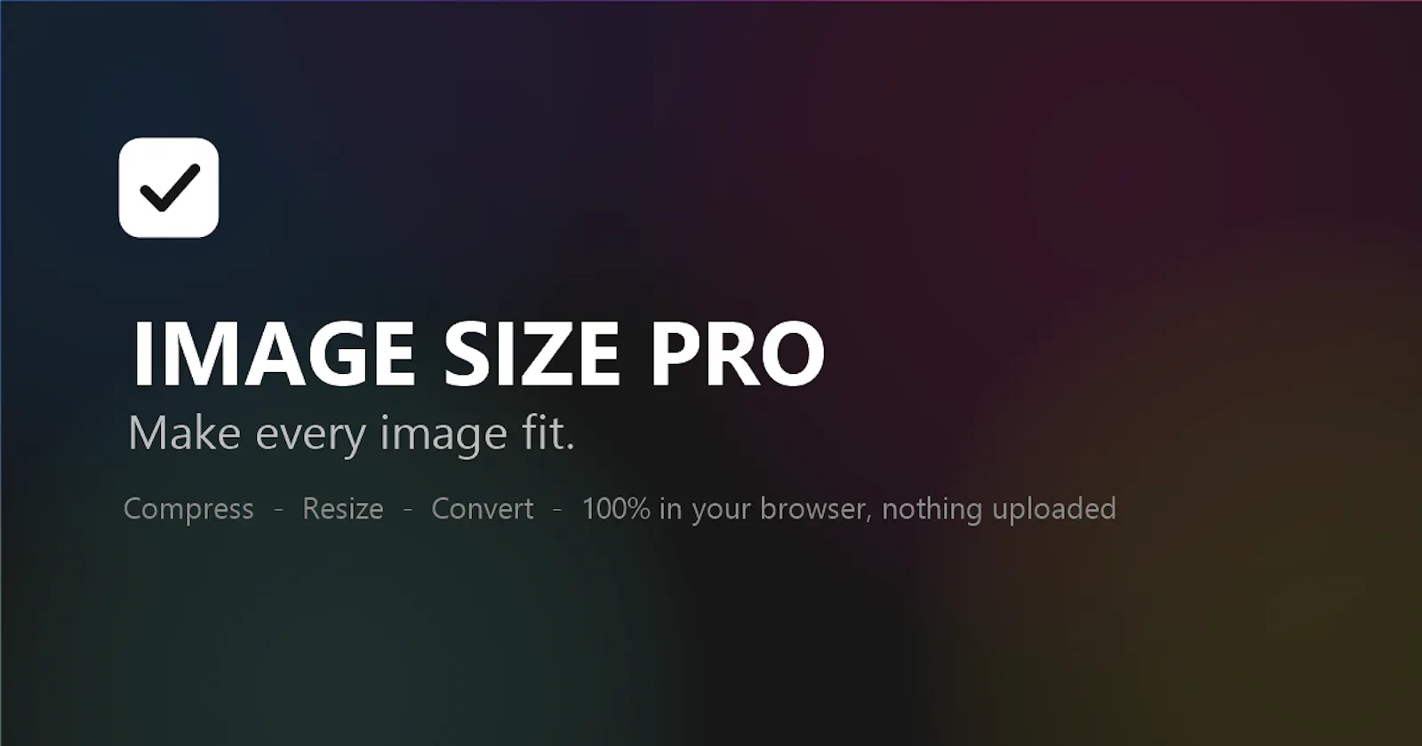 IMAGE SIZE PRO screenshot 1