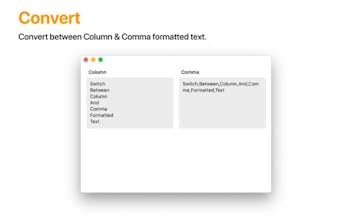 ColCom - Column & Comma Converter gallery image