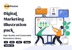 Digital Marketing Illustration Pack