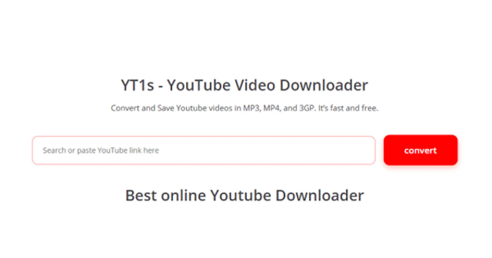 YT1s.is - Fast YouTube Video Downloader screenshot 1