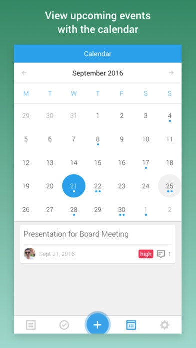 Freedcamp iOS app gallery image