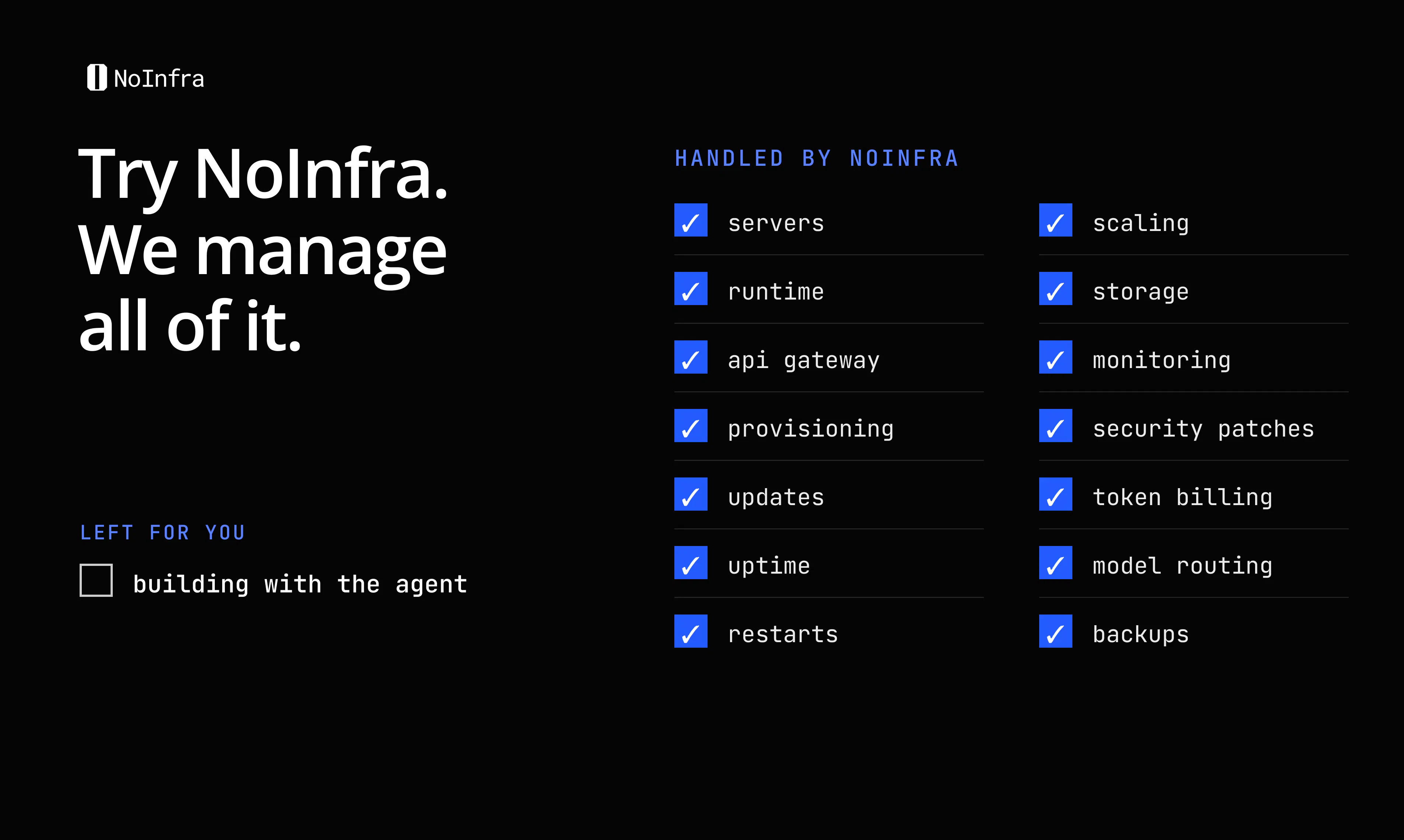 NoInfra gallery image