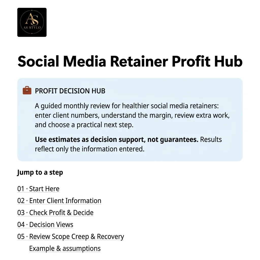 Social Media Retainer Profit Hub