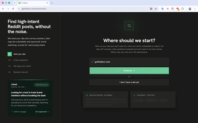 FindEvo screenshot 1