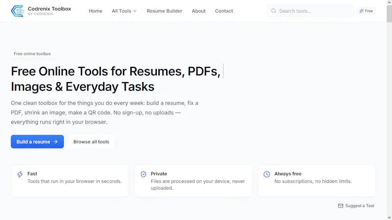 Codrenix Toolbox screenshot 1