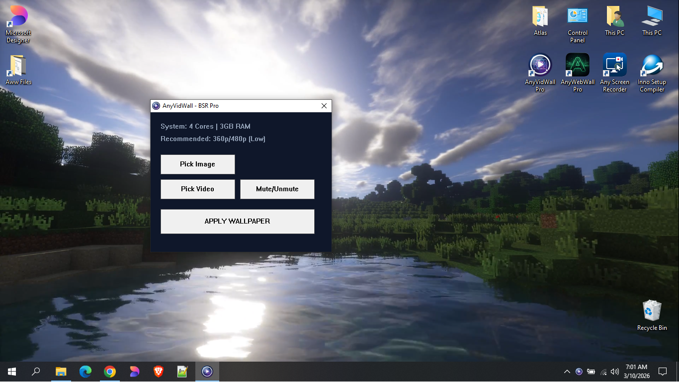 AnyVidWall - Screenshot 2 showing product features and functionality