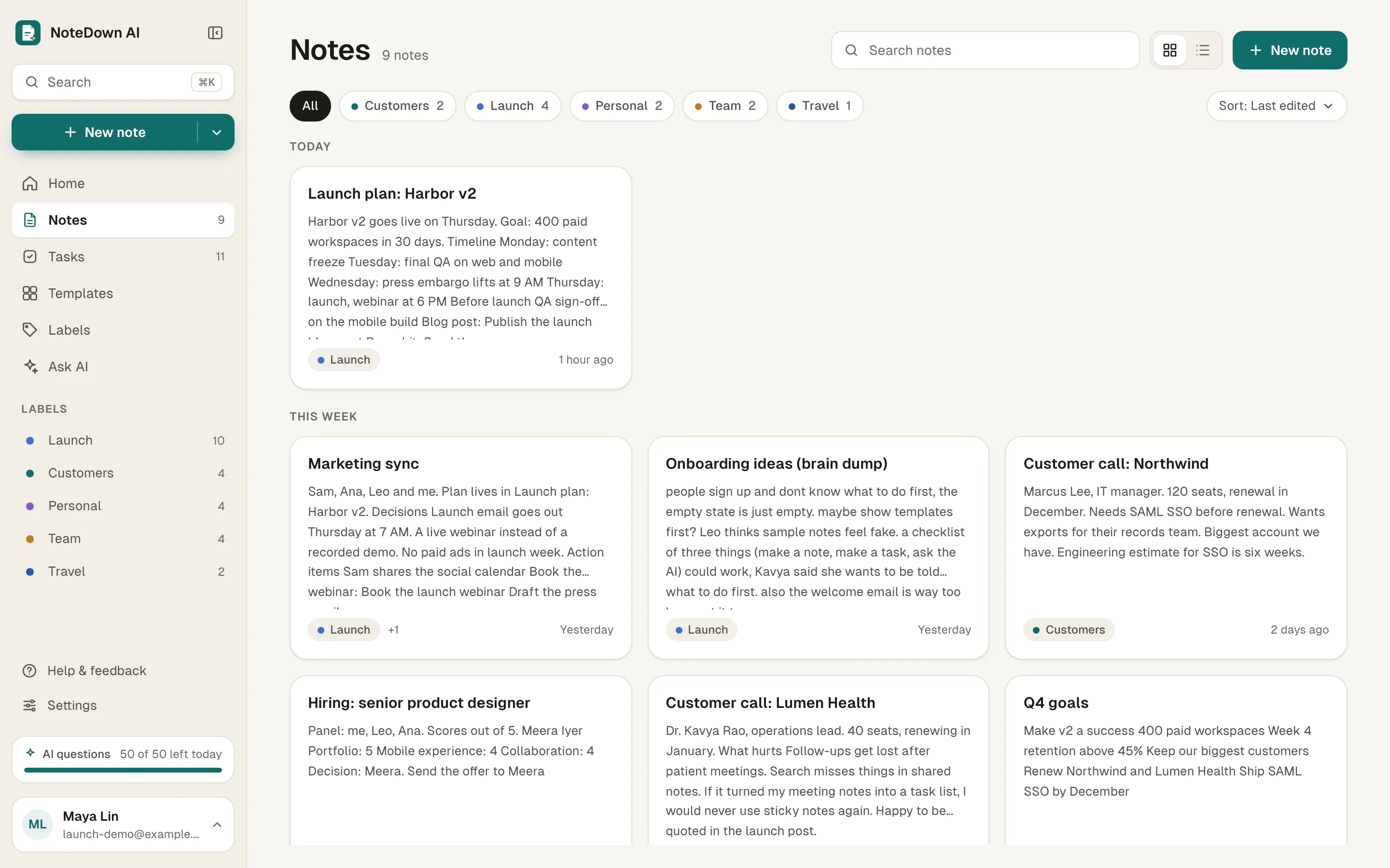 NoteDown AI gallery image