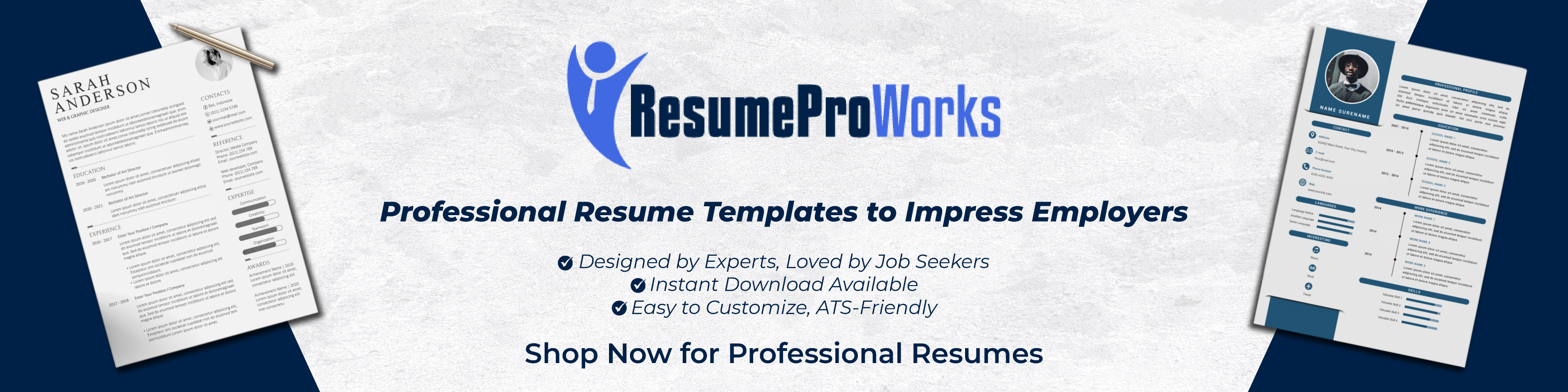 Templat Resume Percuma - ResumeProworks media 2