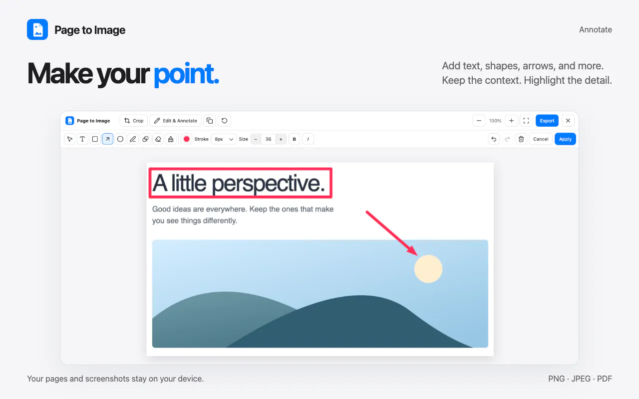 Page to Image - Screenshots & PDF gallery image