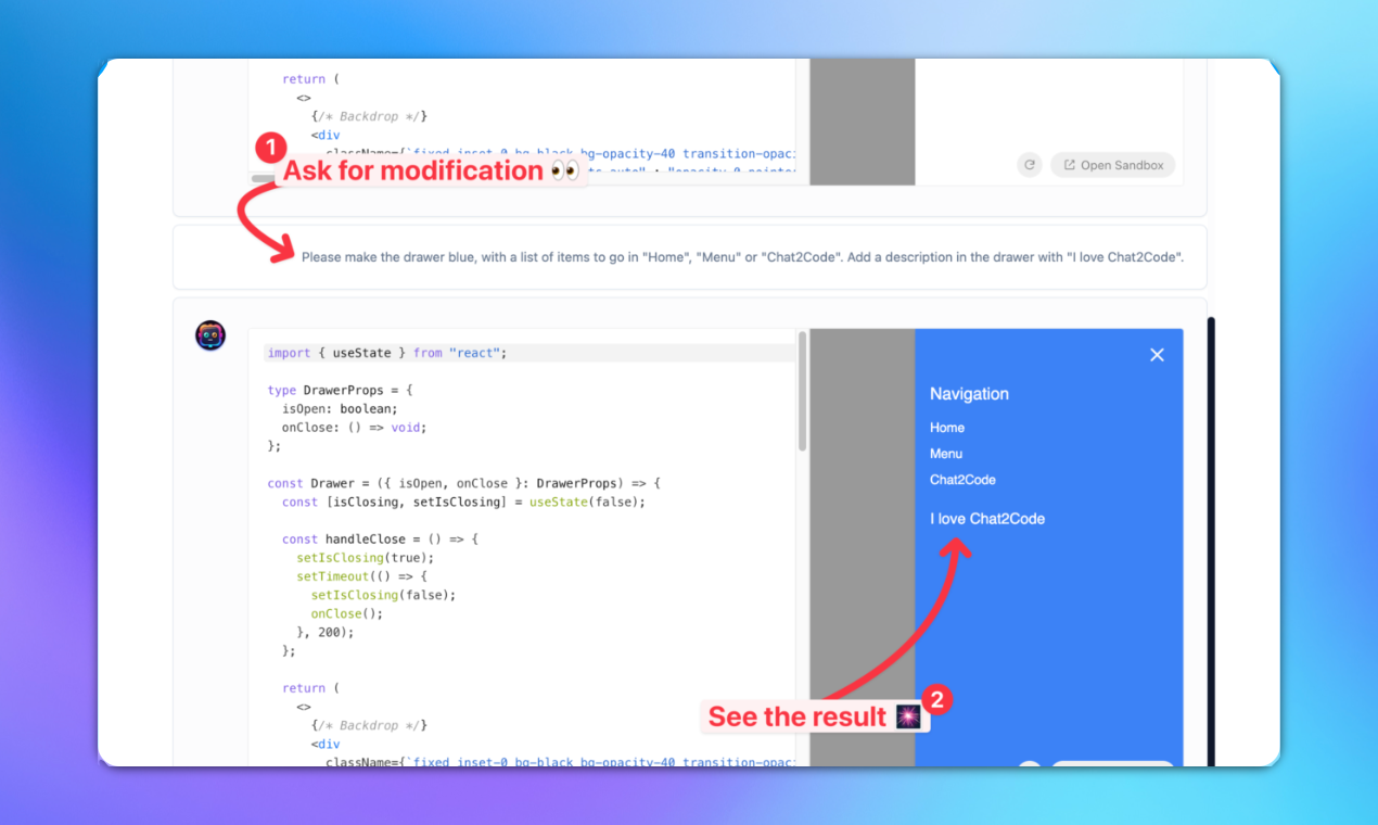 Chat2code media 3