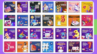 Digital Marketing Canva Templates Bundle gallery image