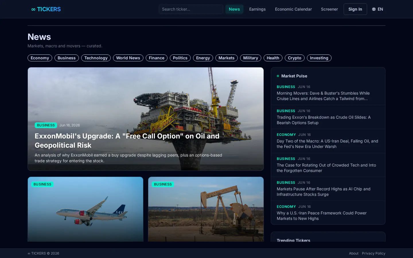 ∞ TICKERS gallery image