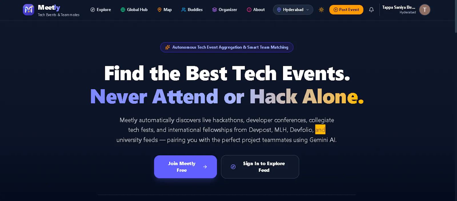 Meetly screenshot 2