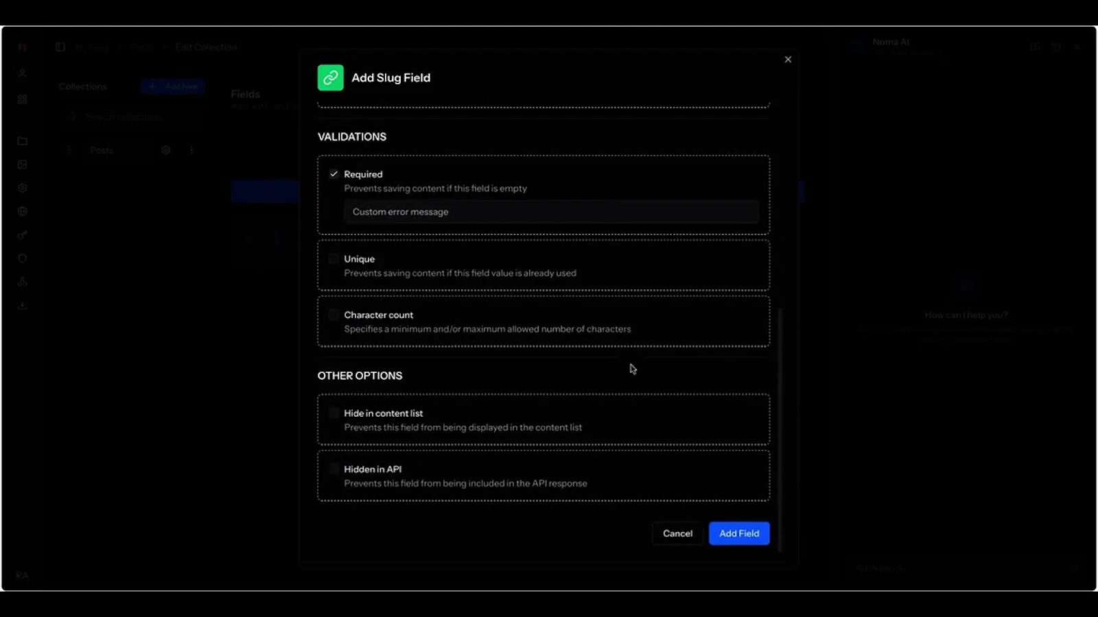 NomaCMS screenshot 1 (video preview)