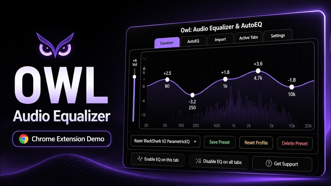Owl: Chrome Music Equalizer gallery image