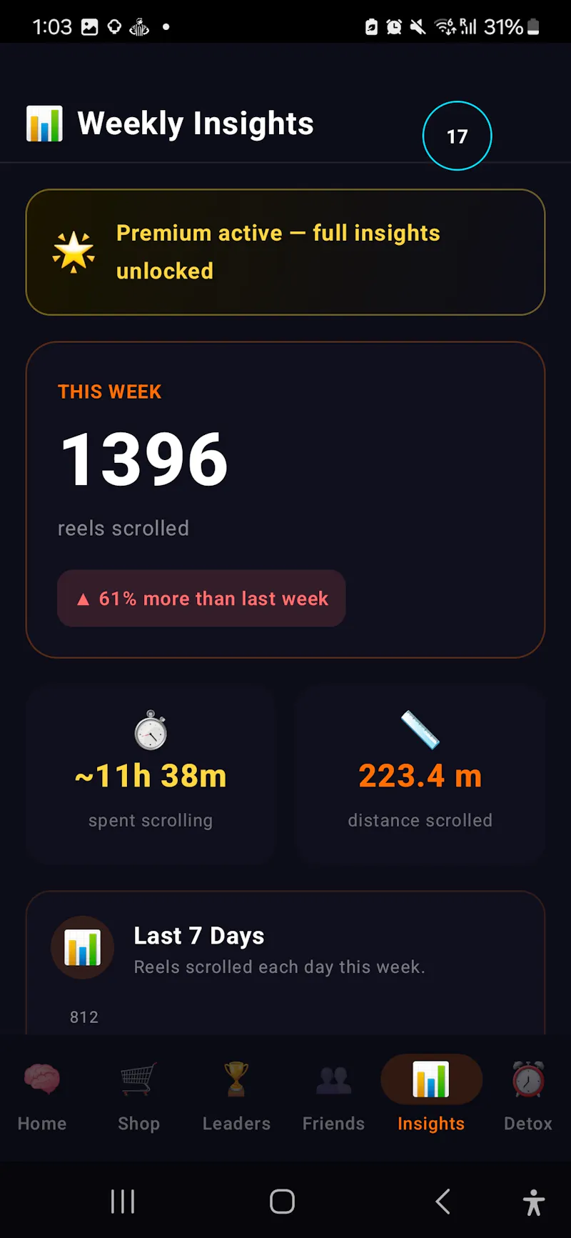 Reelax - Scroll tracker screenshot 5