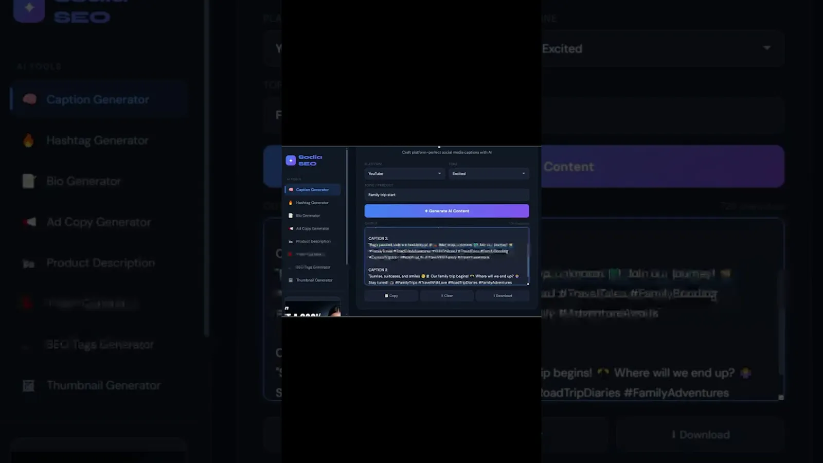 Sodia SEO screenshot 1 (video preview)