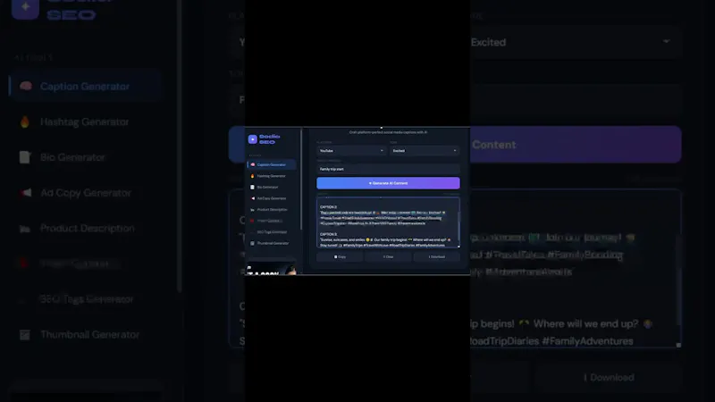 Sodia SEO screenshot 1 (video preview)