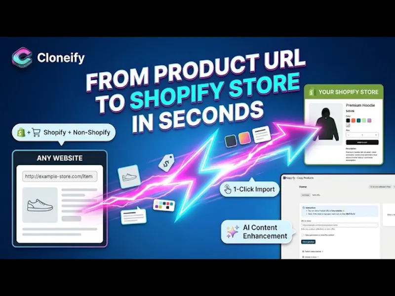 Cloneify/Kopy‑fy Import & Copy Products screenshot 1 (video preview)