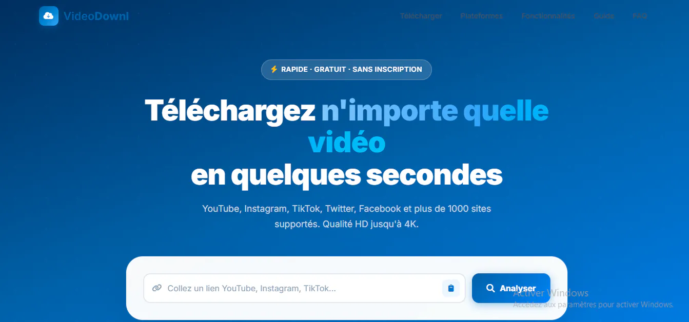 Videodownl  Télécharge de Vidéos Gratuit