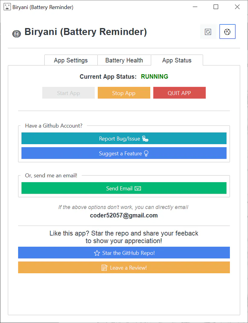Biryani Battery Reminder gallery image