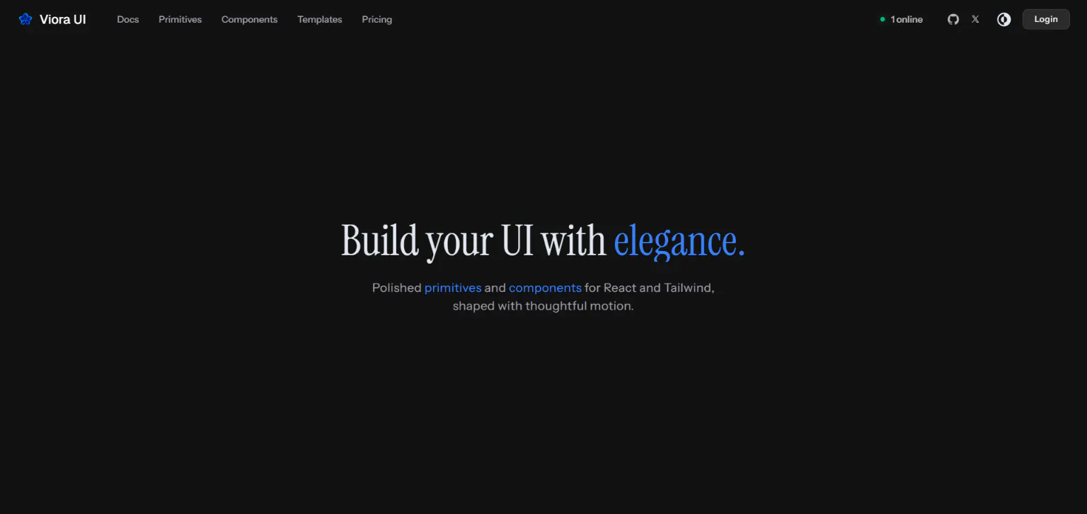 Viora UI gallery image