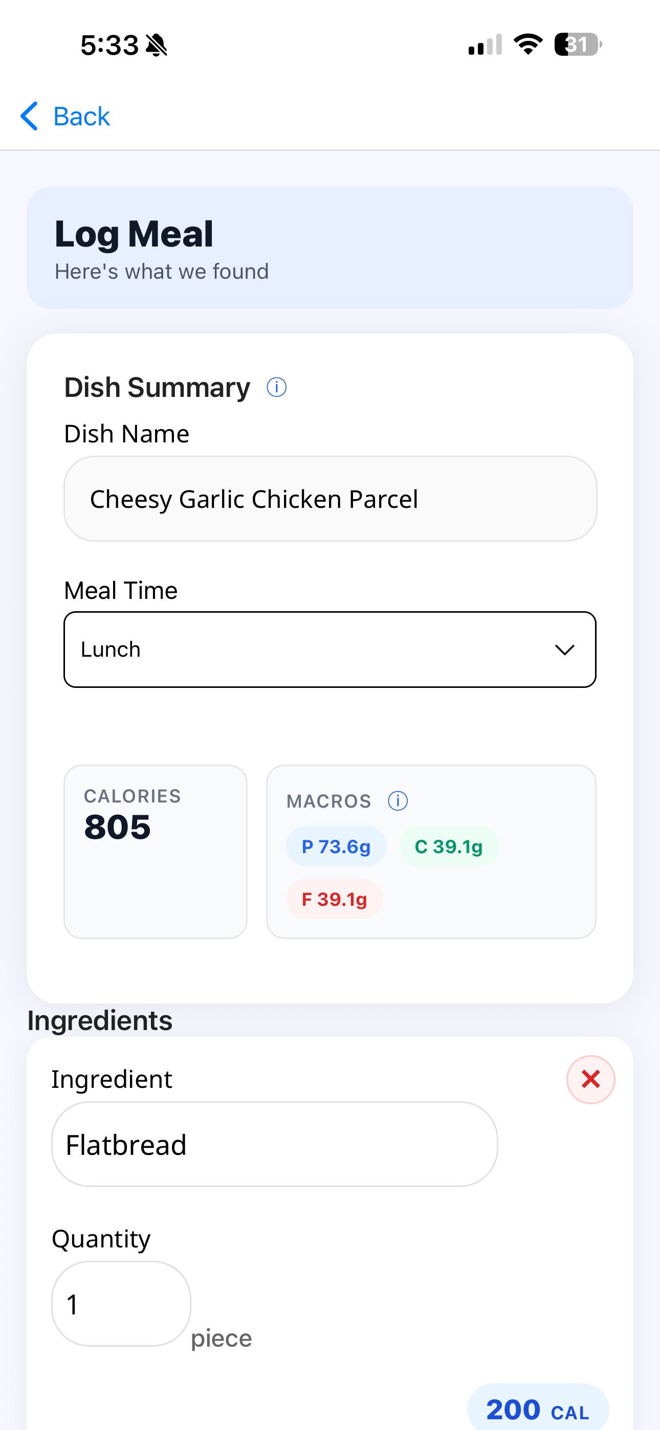 xCalorie gallery image