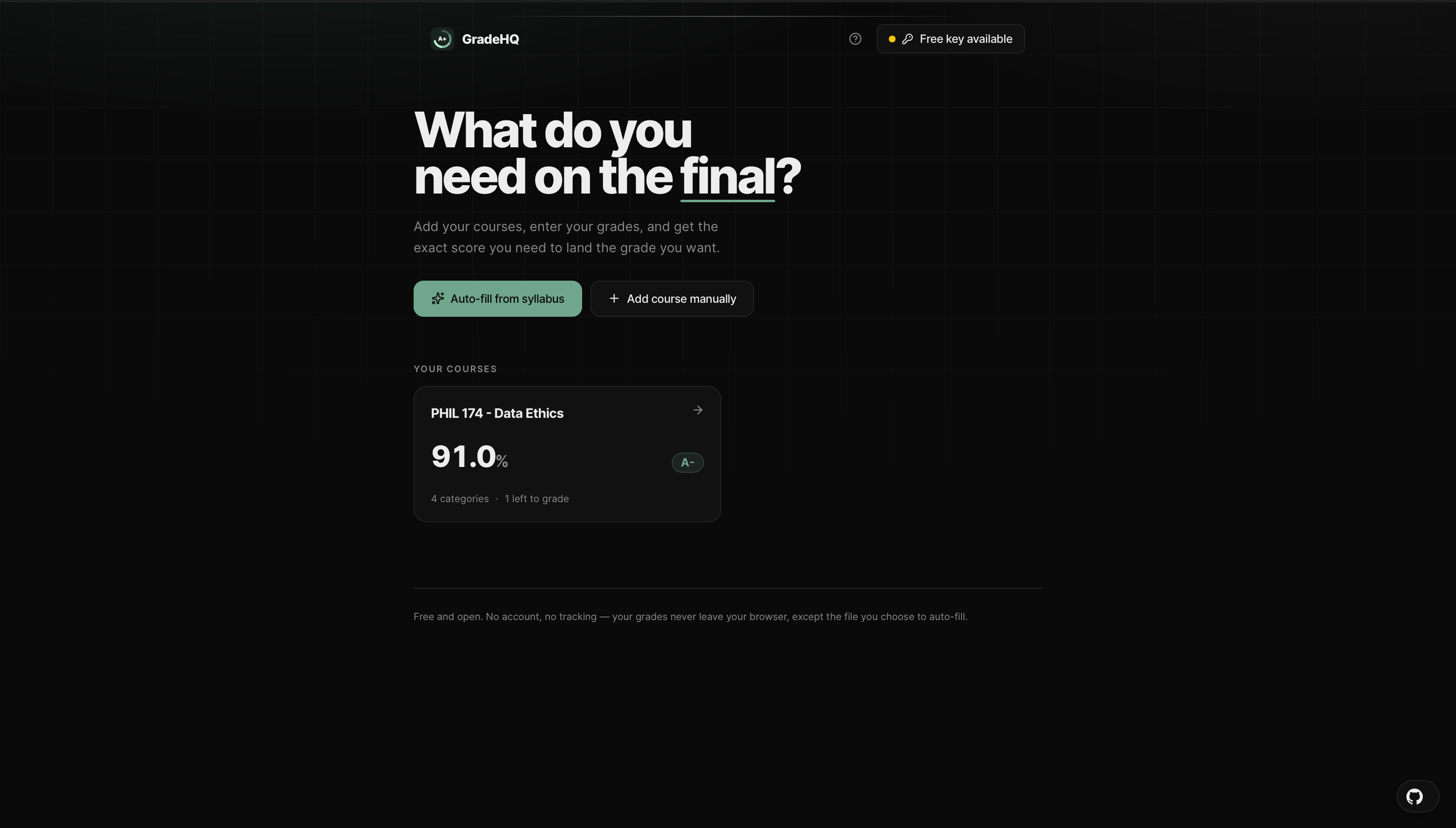 GradeHQ — What do you need on the final? gallery image