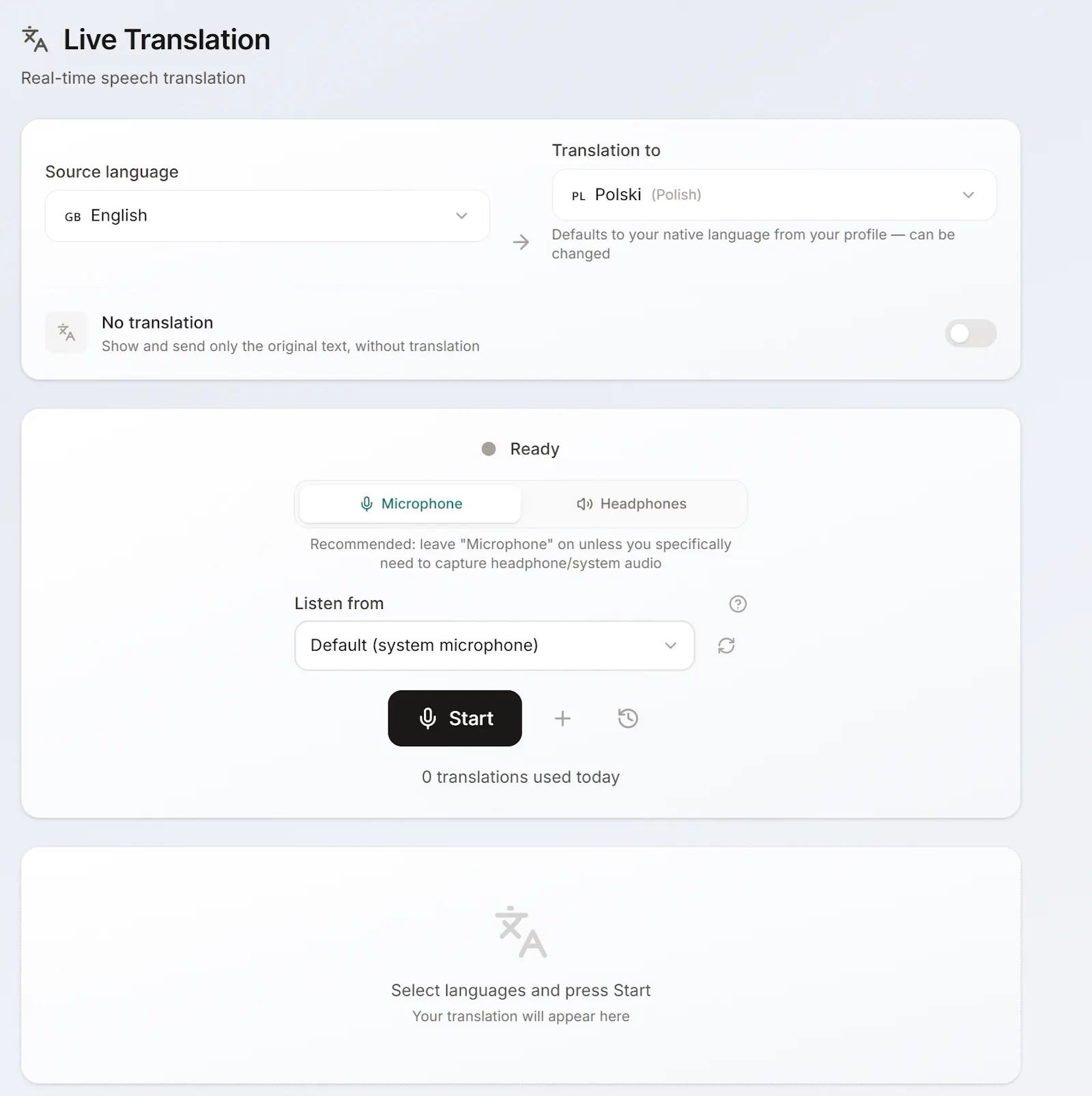 Parley screenshot 1