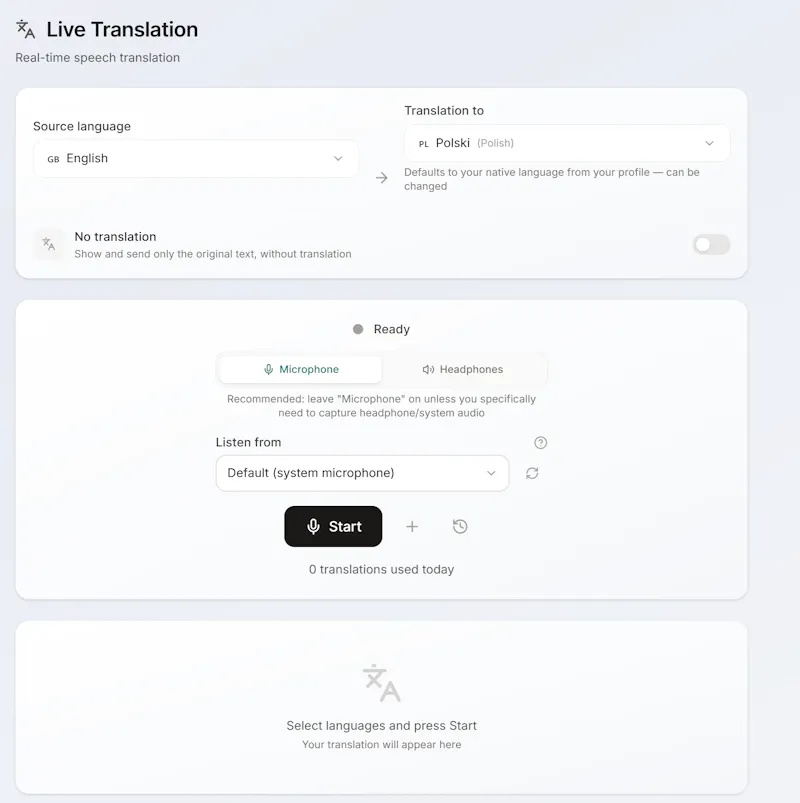 Parley screenshot 1
