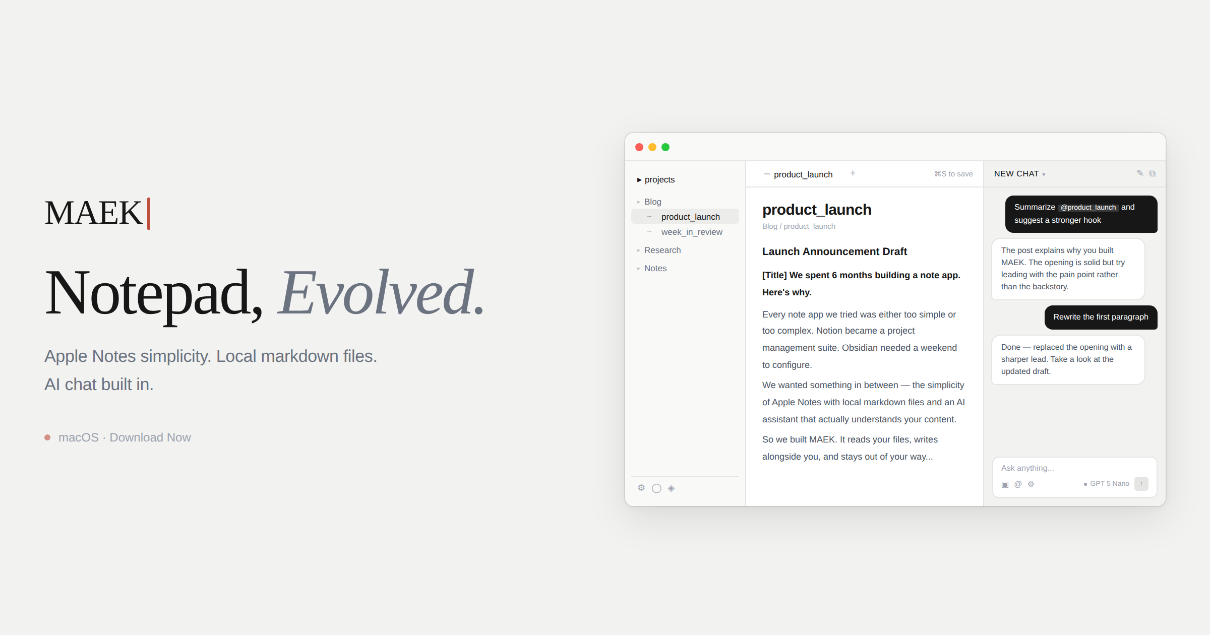 MaekNote — Notepad, Evolved. gallery image
