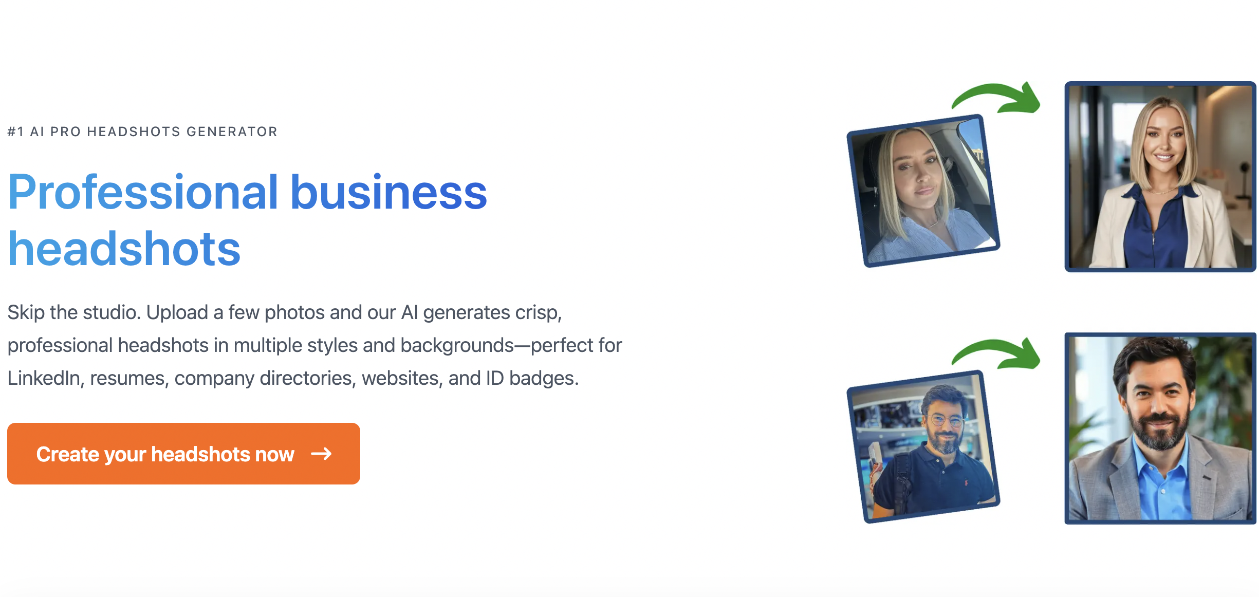 AiProPortrait - Main screenshot showing features and interface