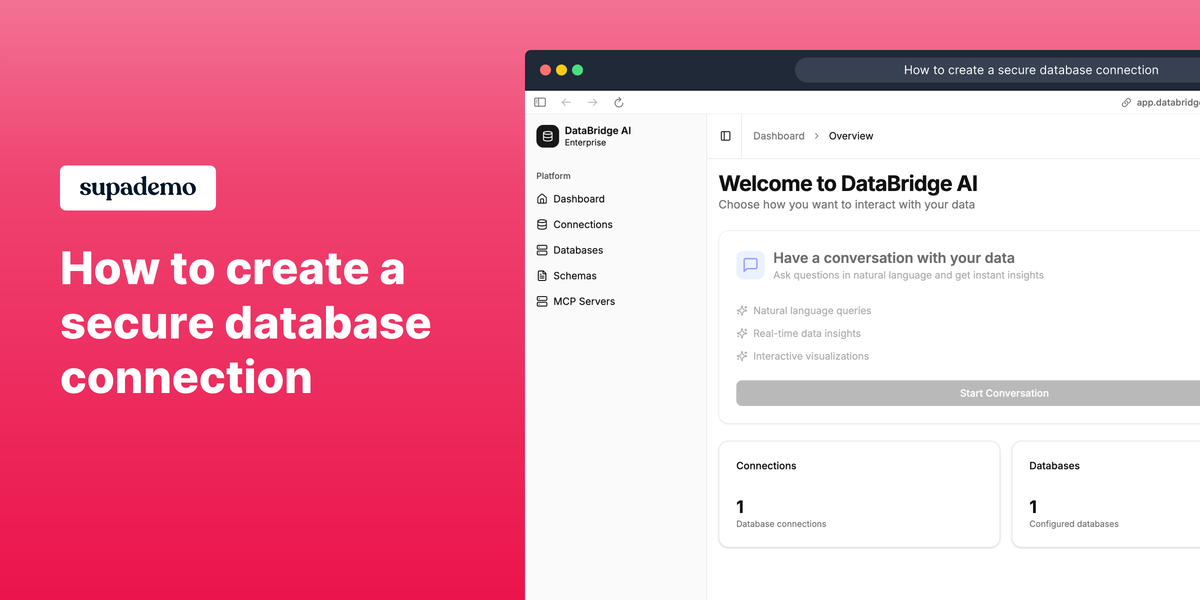 Databridge AI - Conecte los datos de cualquier motor DB a modelos de IA a través del servidor MCP media 1