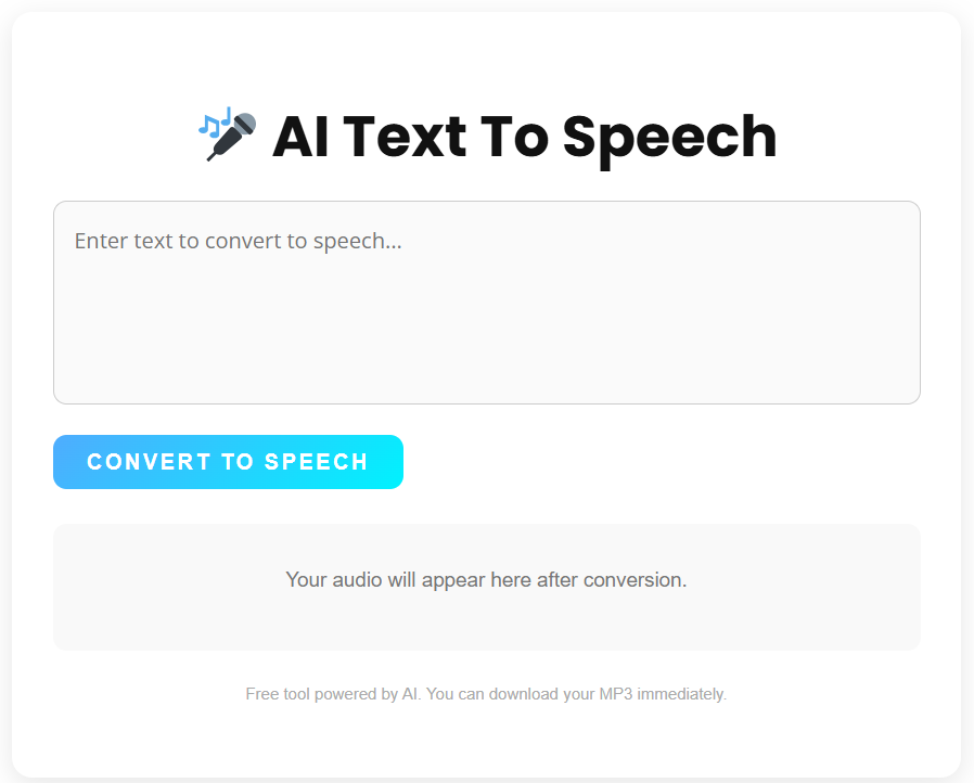 Free Text-to-Speech Converter gallery image