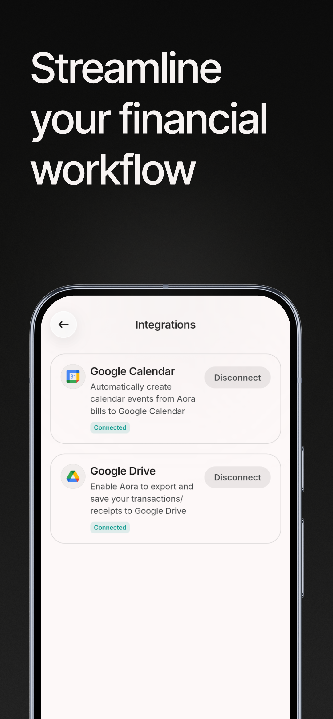Aora - Screenshot 5 showing product features and functionality