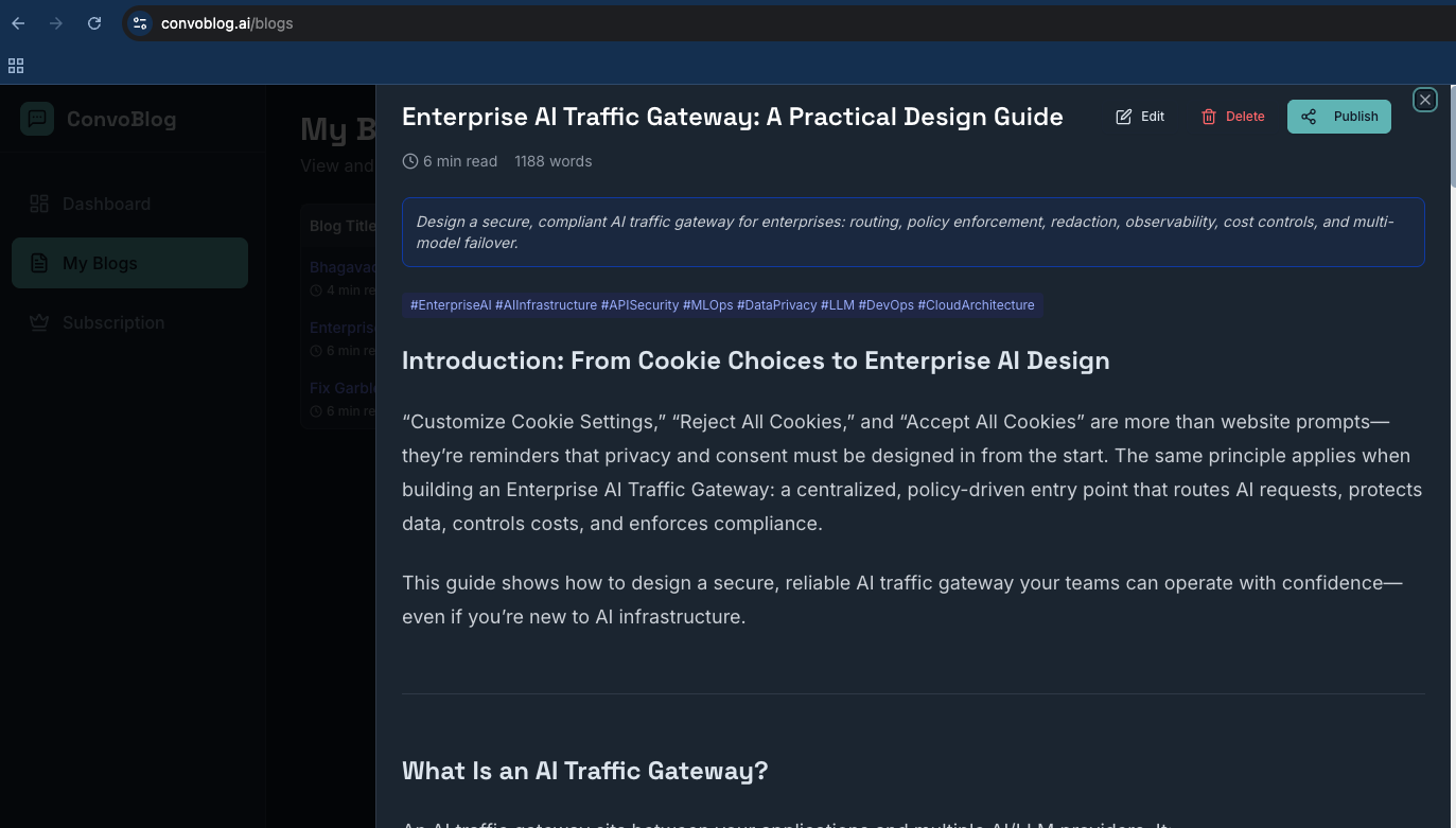 ConvoBlog gallery image