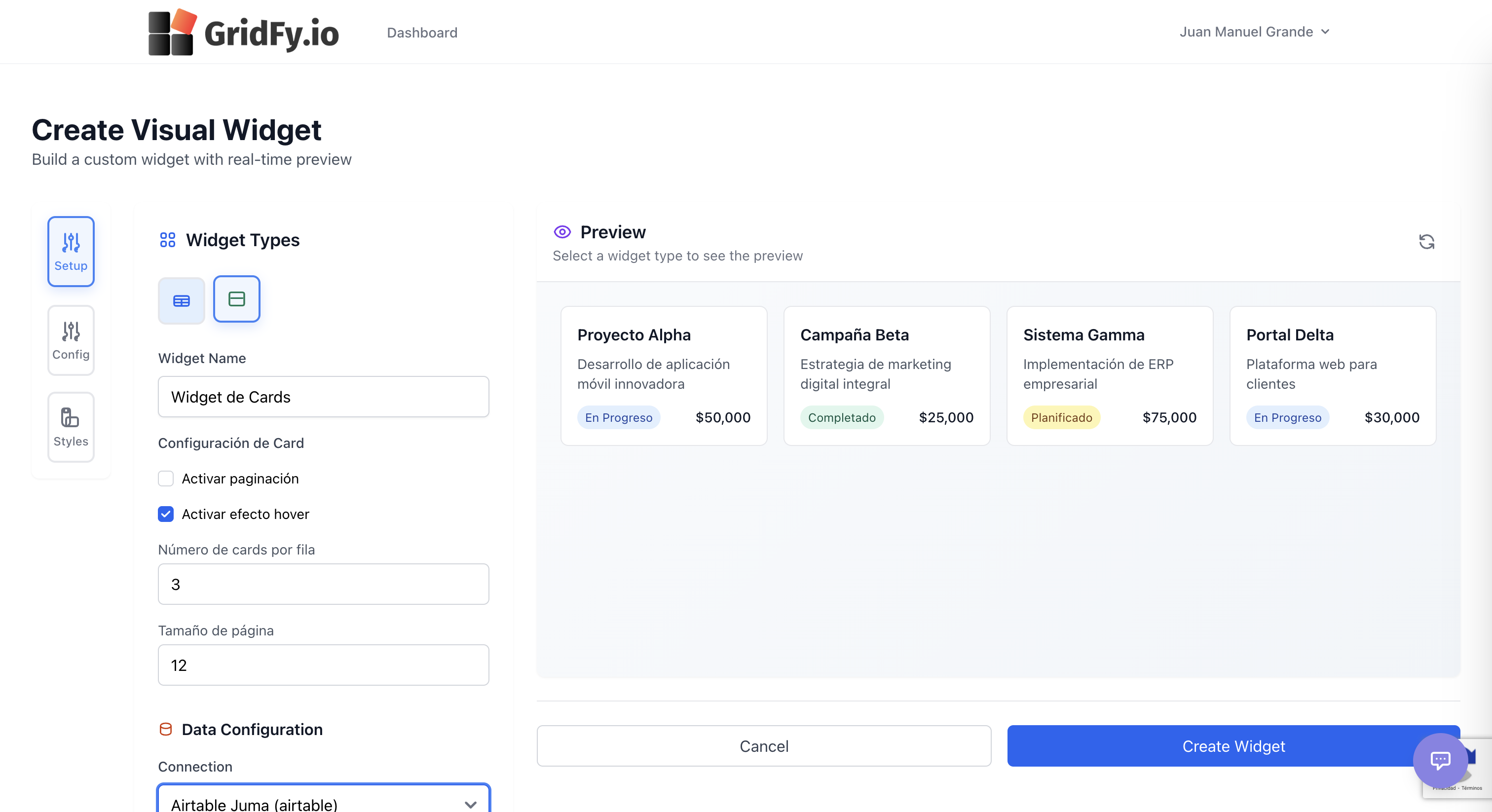 Gridfy.io - Screenshot 2 showing product features and functionality