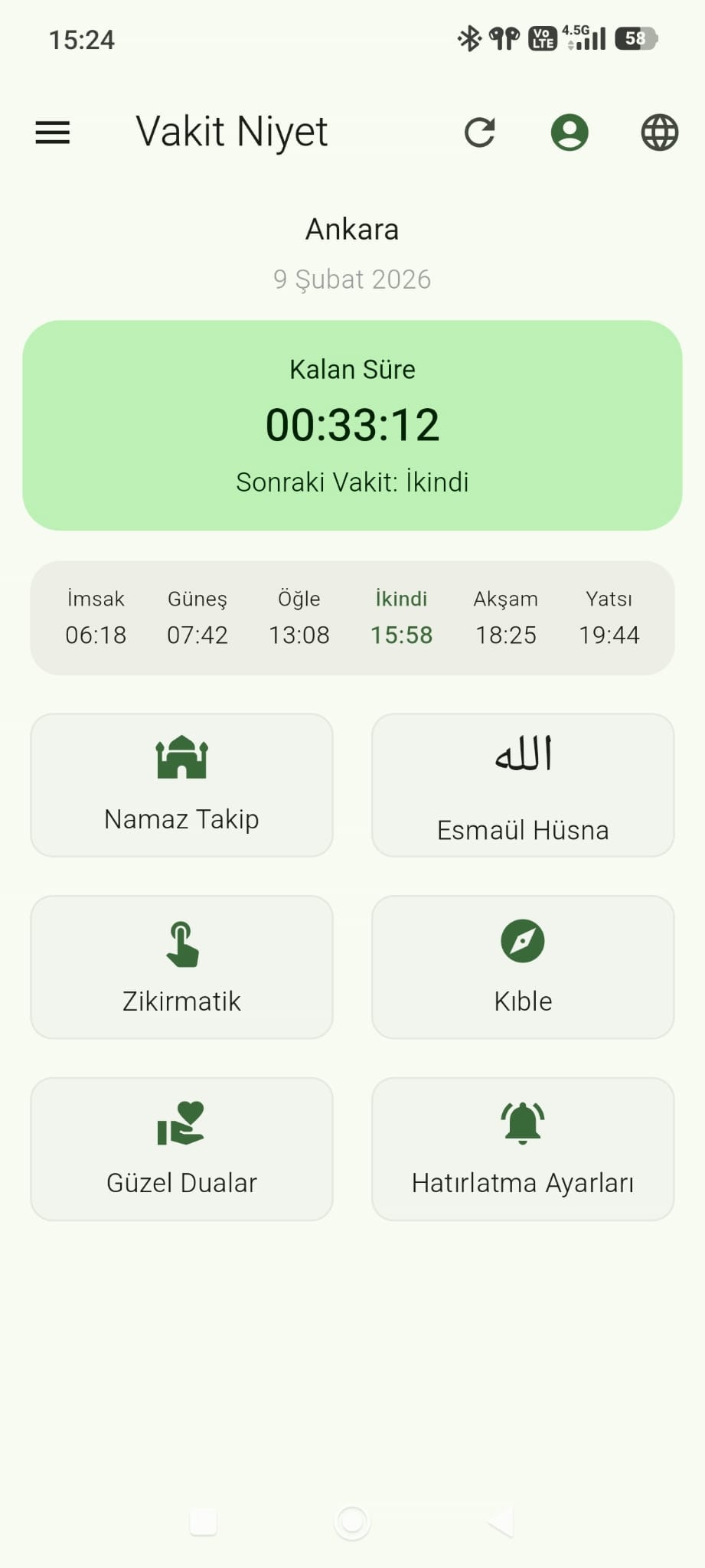 Vakit Niyet - Screenshot 3 showing product features and functionality