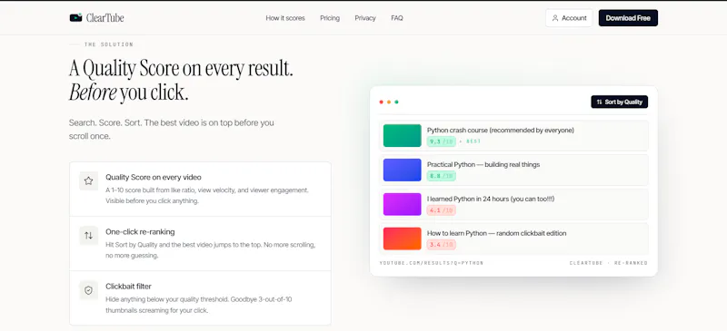 ClearTube screenshot 3