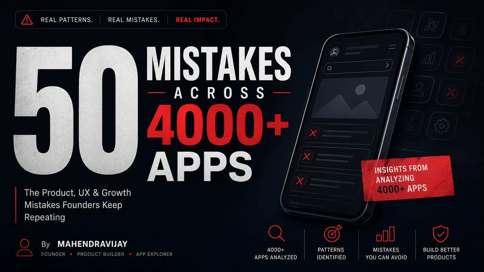 50 Mistakes Across 4000 Apps screenshot 1