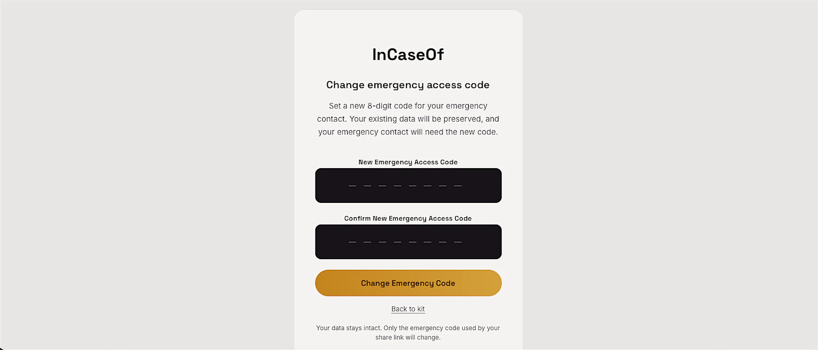 InCaseOf screenshot 7