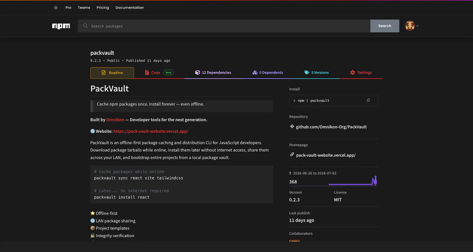 PackVault — Offline Package Management screenshot 5