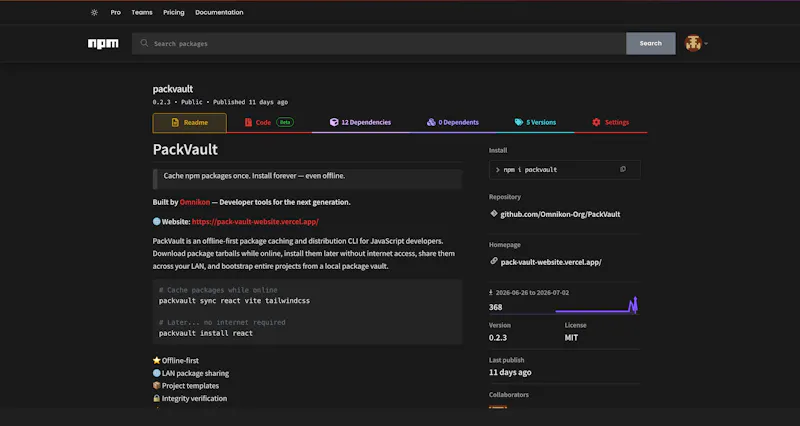PackVault — Offline Package Management screenshot 5