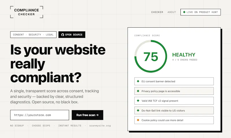 Compliance Checker screenshot 1