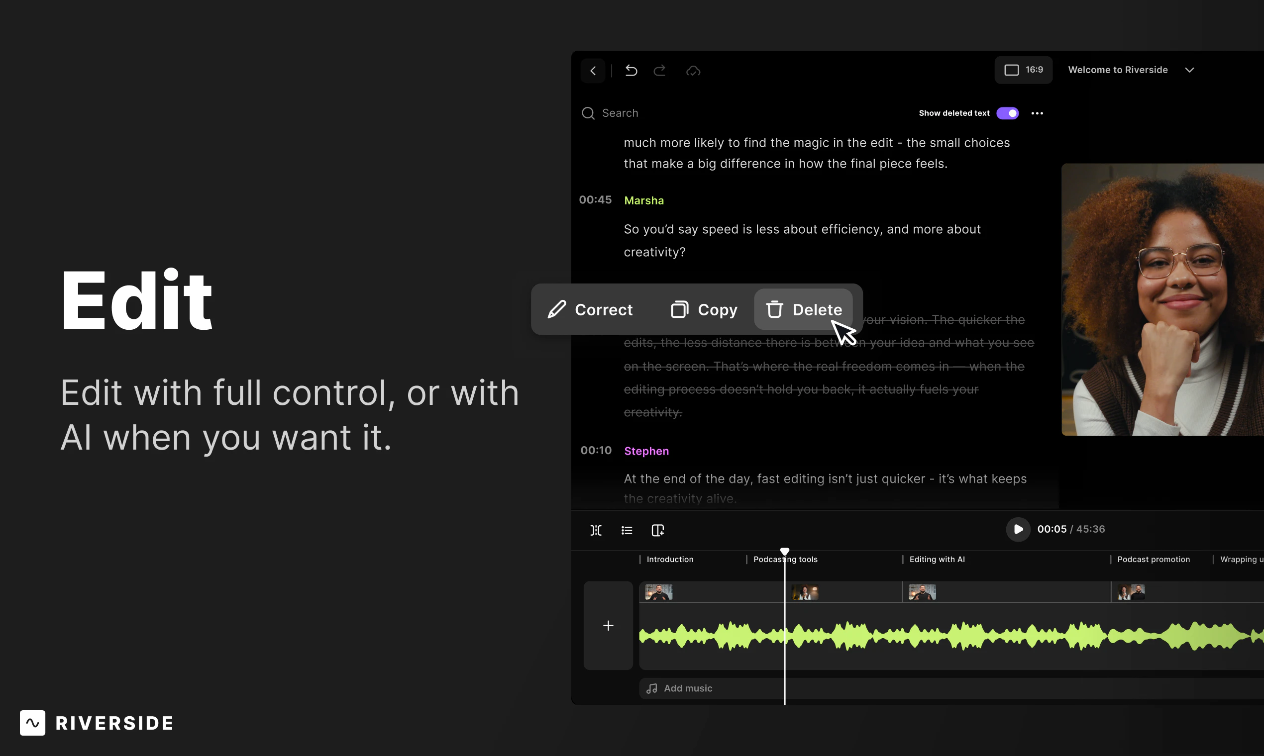 Riverside.Fm — screenshot 2 showing tool features and UI
