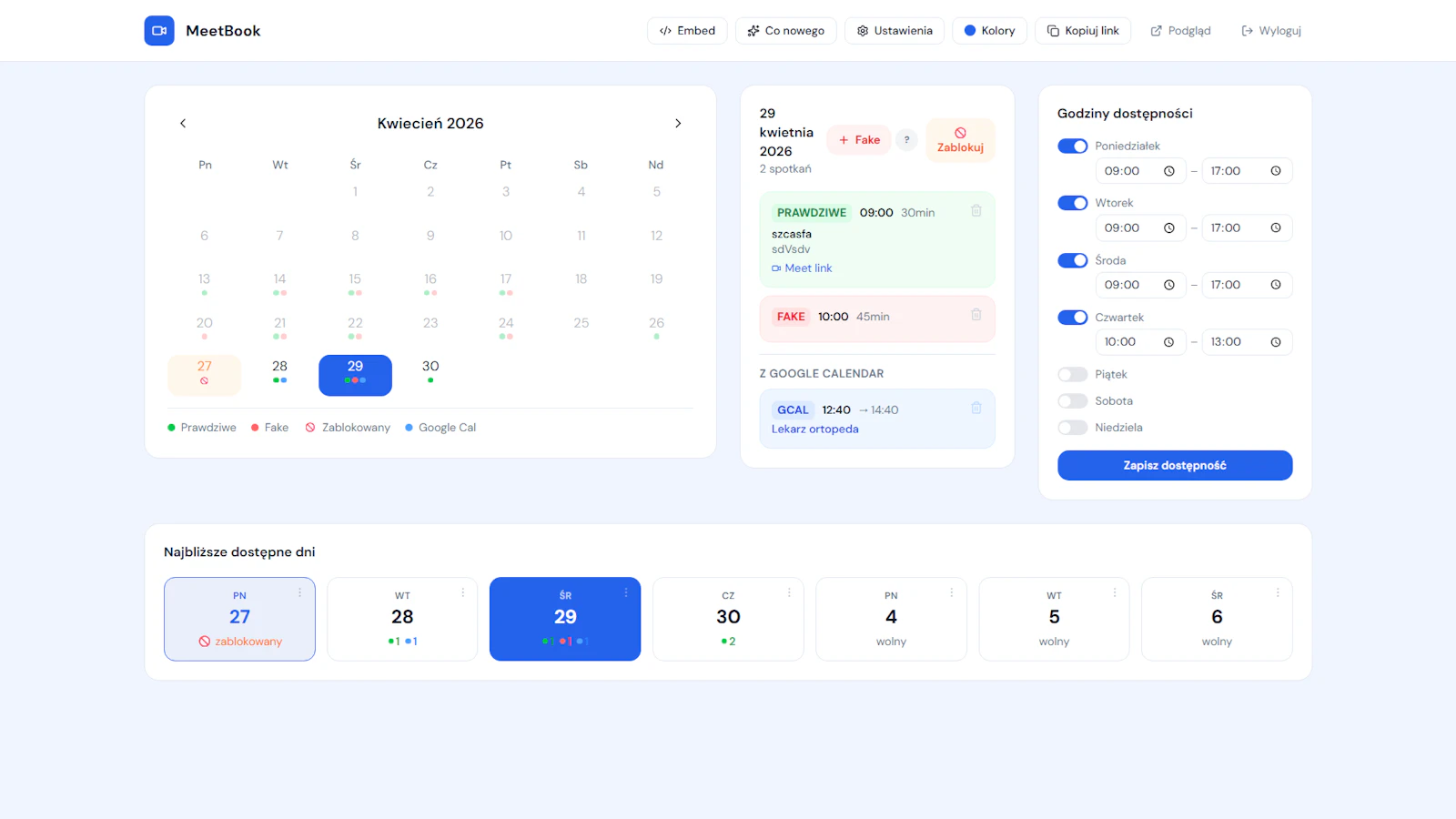 MeetBook screenshot 2