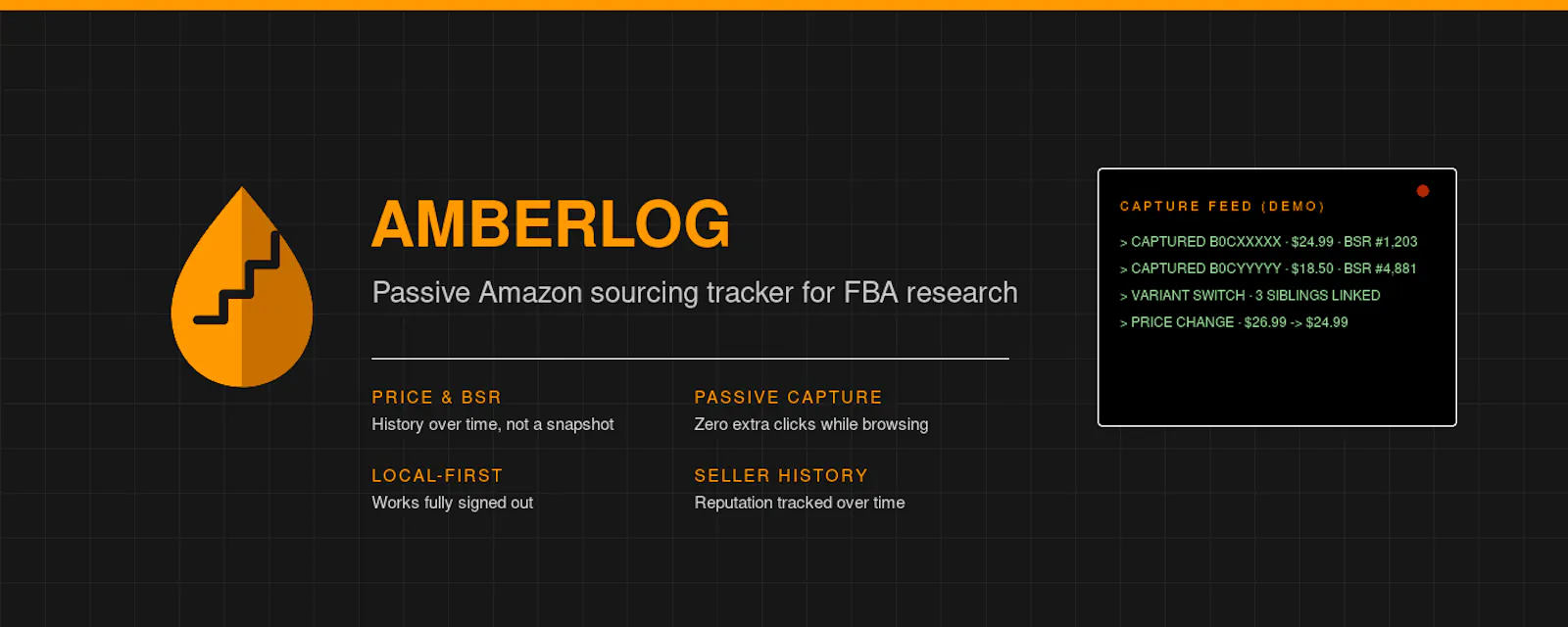 Amberlog screenshot 1