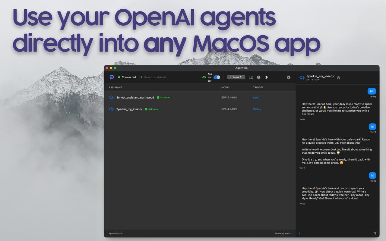 प्रतिनिधि - किसी भी MacOS ऐप में कीस्ट्रोक के साथ AI एजेंटों को ट्रिगर करें मीडिया 2